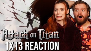 Battle Of Trost FINALE?!? | Attack On Titan Ep 1x13 Reaction & Review | Wit Studio on Crunchyroll