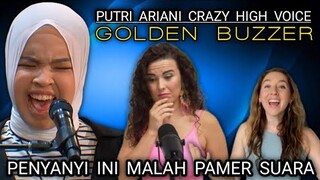 AWALNYA PAMER SUARA❗AKHIRNYA DUA PENYANYI AMERIKA AKUI KALAH DARI PUTRI ARIANI (REACTION SUB INDO)