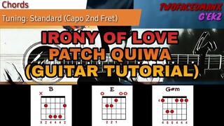 Patch Quiwa - Irony Of Love (Mabilisang Guitar Tutorial)