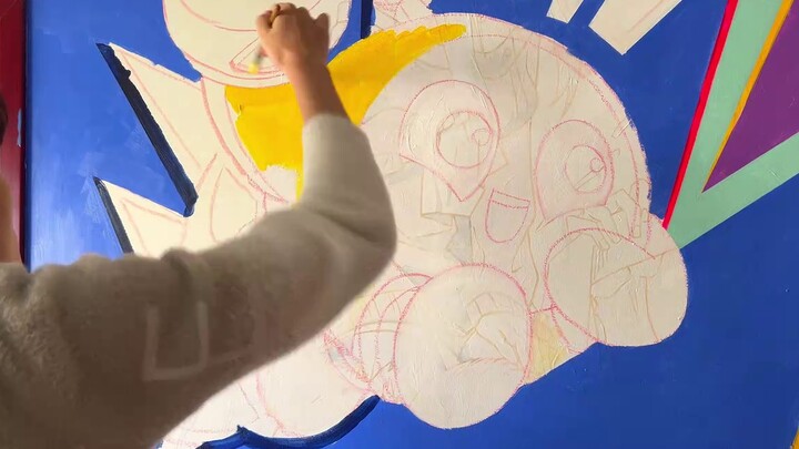 I'm going to get beaten up! I drew eggs on the wall without my mom's knowledge!