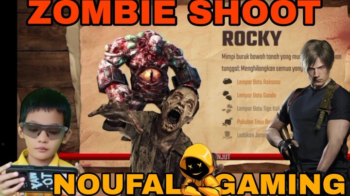 main game zombie shoot, kembali melawan rocky