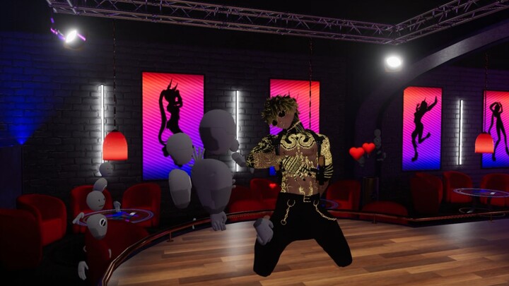 تتبع كامل الجسم في vrchat، أرقص لأخواتي الصغيرتين