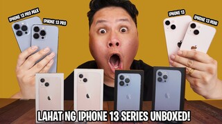 IPHONE 13 MINI, IPHONE 13, IPHONE 13 PRO, IPHONE 13 PRO MAX! - LAHAT NG IPHONE 13 SERIES NAUNBOXED!