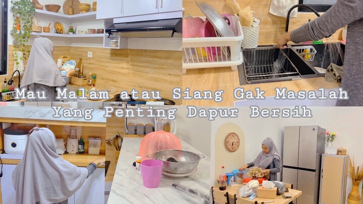 Bersih Bersih Dapur Kotor Lagi 🌻 Tebel Kotoran Kitchen Sink nya 🌻 Tengah Malam Pun Gas Beberes