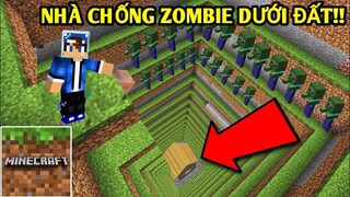 Mình Đã Xây Nhà Dưới Hố Sâu Lòng Đất | CHỐNG LẠI ZOMBIE TẤN CÔNG | Trong Minecraft..!!