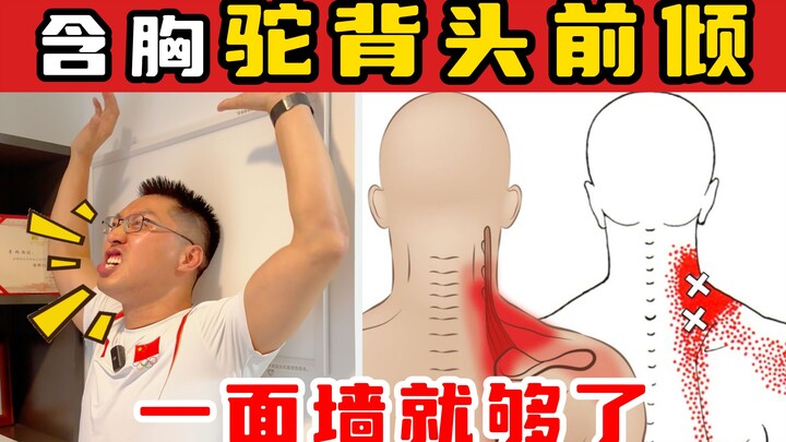 [Olympic Champion’s Chiropractic Doctor] Hunchbacked Posture with Head Forward? Just Use This Wall!