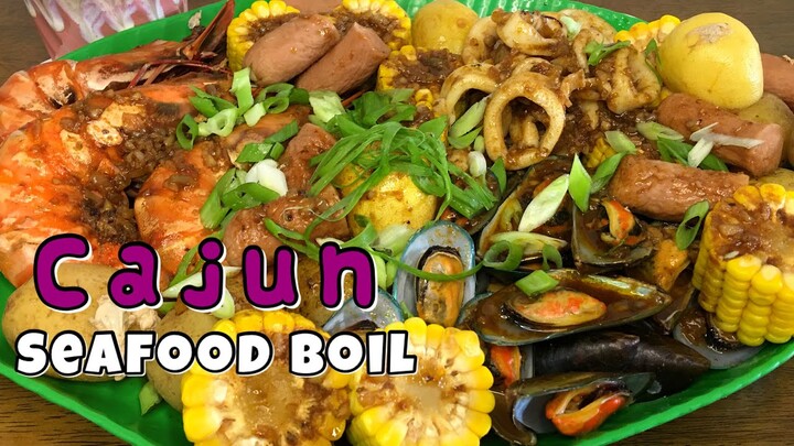 BUTTER GARLIC CAJUN SEAFOOD BOIL RECIPE | HOW TO COOK FILIPINO STYLE CAJUN SEAFOOD BOIL 👩🏻‍🍳