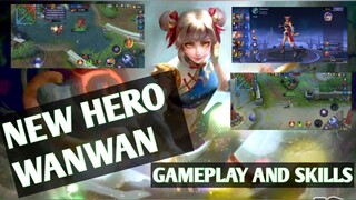 NEW HERO WANWAN GAMEPLAY AND SKILLS | ADVANCE SERVER