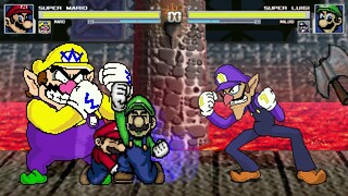 AN Mugen Request #2040: Super Mario & Wario VS Super Luigi & Waluigi