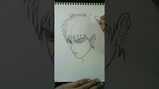 Drawing Kaede Rukawa - #anime #drawing #rukawa  #slamdunk #art #shorts #KaedeRukawa #fanart