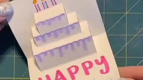 cool ways to make a happy birthday card 1/3