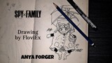Drawing Speed Anya Forger Anime SPY X FAMILY by FloviEx