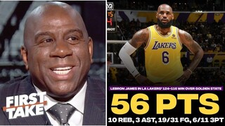 Magic Johnson on LeBron's 56 Pts vs Warriors: "I'm confident Lakers will make the playoffs"