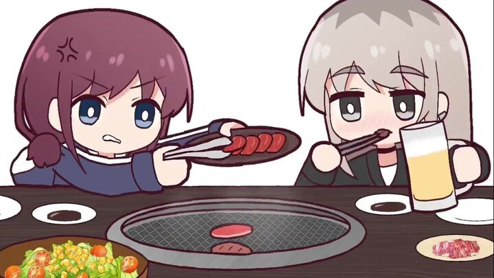 Nina, (chomp chomp chomp) why aren’t you eating? (chomp chomp chomp)