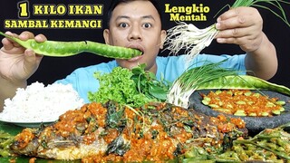 ENAK NYA MAKAN SAMBEL PETE IKAN PATIN SAMBEL KEMANGI LALAPAN MENTAH + TUMIS GENJER