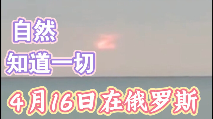 Nature knows everything. April 16 in Russia.