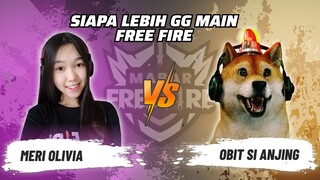 Meri Olivia vs Obit Si Anjing: Skill Siapa Lebih GG Main FF? | Mabar Free Fire Match 94 #short