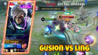 GUSION VS LING, GUSION 2400MATCH NIH BOSS | GUSION FASTHAND | MLBB