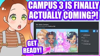 NEW UPDATE FOR CAMPUS 3 PREP?! THE GAME PAGE WAS JUST UPDATED! It's Actually Coming SOON?!