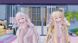 [MMD] สองสาวสุดน่ารักโชว์สเต็ปเต้นที่น่ารักที่สุดในโลก 