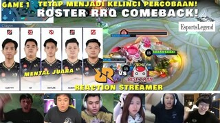 Roster RRQ Comeback! Reaction Streamer - RRQ vs BTR Match 1 MPL SEASON 9