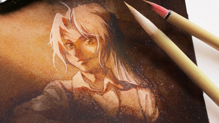 [Watercolor process] Be an ordinary light and shadow genius