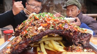 Countryside Recipe | Crossing-the-Bridge Pork Ribs (Stewed & Fried)