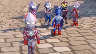 Little Zero led the little Ultramen into the hometown of the Dark Army