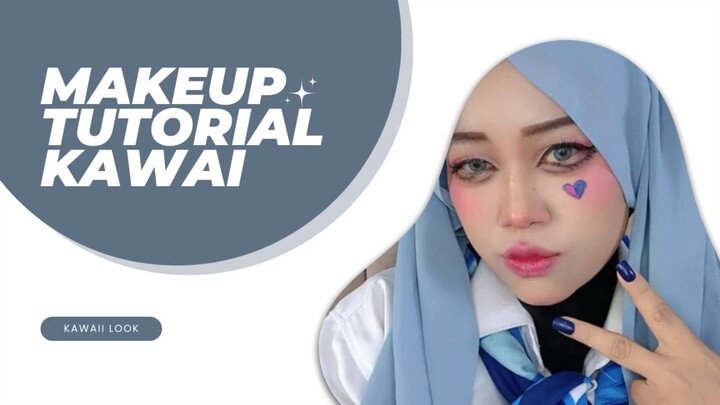 tutorial makeup kawaii