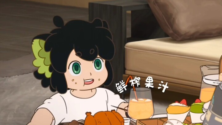 遇到师姐的罗小黑，吃得太好了！