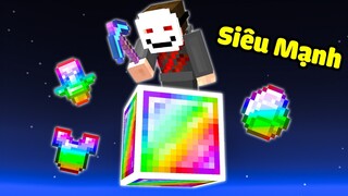 Minecraft nhưng tôi sinh tồn trên 1 Block Cầu Vồng