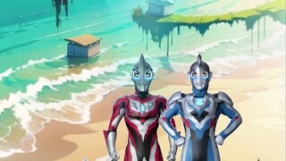 Ultraman đang bay đi!