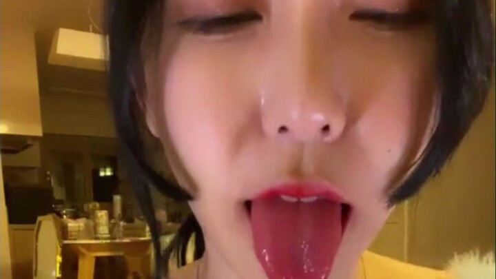 You're already this grown up, yet you're still sticking your tongue out?