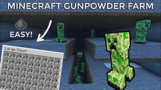 Minecraft Creeper Farm Easy Gunpowder Farm 1.18