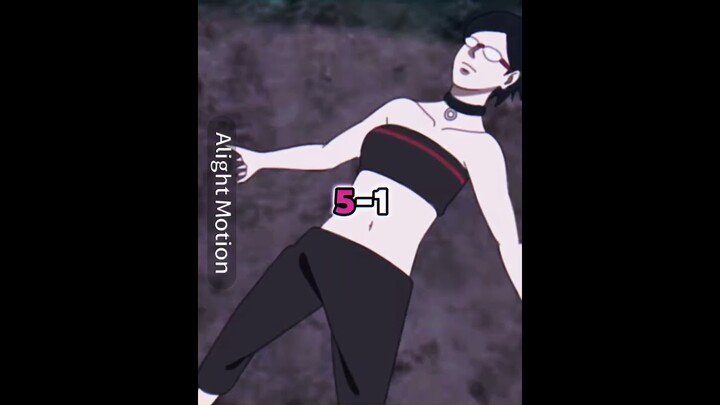 Sarada Vs Himawari (Boruto TBV) #anime #boruto #edit #naruto