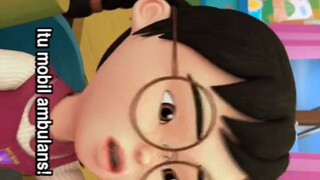 Upin ipin Musim 17 Episode Baru - Ni nu ni nu.... Sirine Kenderaan kecemasan | Bahagian 1, 2, dan 3