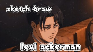 sketch draw LEVI ACKERMAN