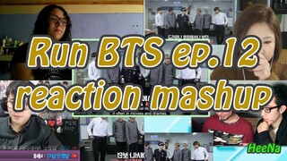[BTS] Run BTS 달려라 방탄 ep.12｜reaction mashup