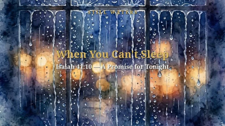 When You Can't Sleep — Isaiah 41:10 | Evening Devotional