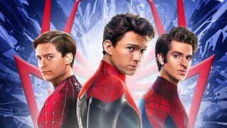 The nostalgic vibe of three generations sharing the same frame—when Tobey shot out his spider silk, 