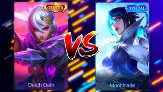 Benedetta Moonblade Special Skin VS Death Oath Collector Skin | MLBB Comparison