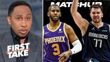 First Take | Stephen A. on NBA Playoffs: Luka Doncic and Brunson will outplay Booker and Chris Paul