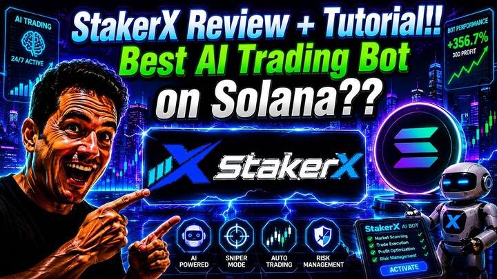 New StakerX AI Trading Bot on Solana Review and Tutorial How To Use!! #stakerx