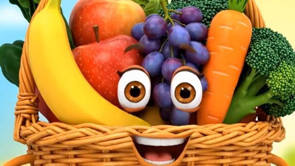 Learn Colors with Fruits and Vegetables!   8 Colors for Toddlers