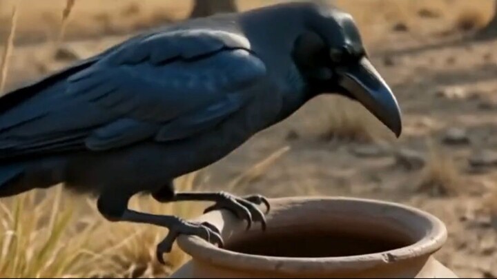 The Thirsty Crow Story in Bangla