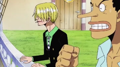 One Piece Well, who has a poor sense of direction, wants to go for a walk. Sanji and Usopp have two 