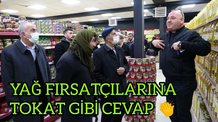 Van'daki Yerel Marketçiden Yağa Hücum Edenlere Tokat Gibi Cevap