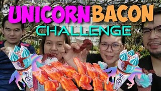 Mukbang & ASMR Challenge - #unicornbaconchallenge - UniCornetto Ice-Cream with Yummy Bacon