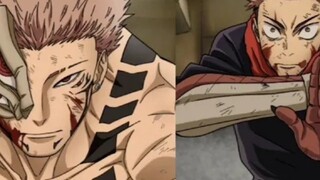 When Sukuna uses his completely invincible strongest decisive battle form to fight against Yuji Itad
