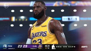 TIMBERWOLVES at LAKERS | FULL GAME HIGHLIGHTS | 2020-21 NBA Season | NBA 2K21 Next Gen Mod